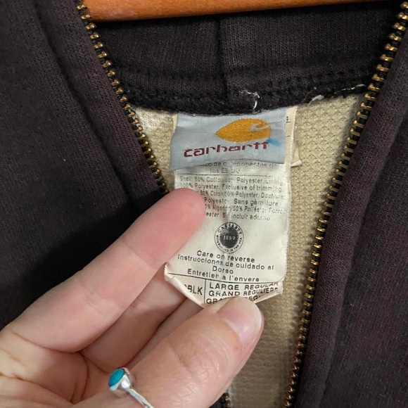 Vintage Carhartt Dark Brown Full-Zip Jacket - Picture 4 of 7